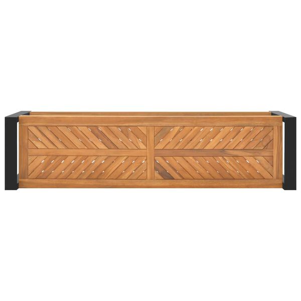 vidaXL Penkki 120 cm t&auml;ysi tiikki