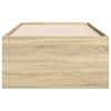 vidaXL Vuodesohva laatikoilla ei patjaa Sonoma-tammi 90x190 cm