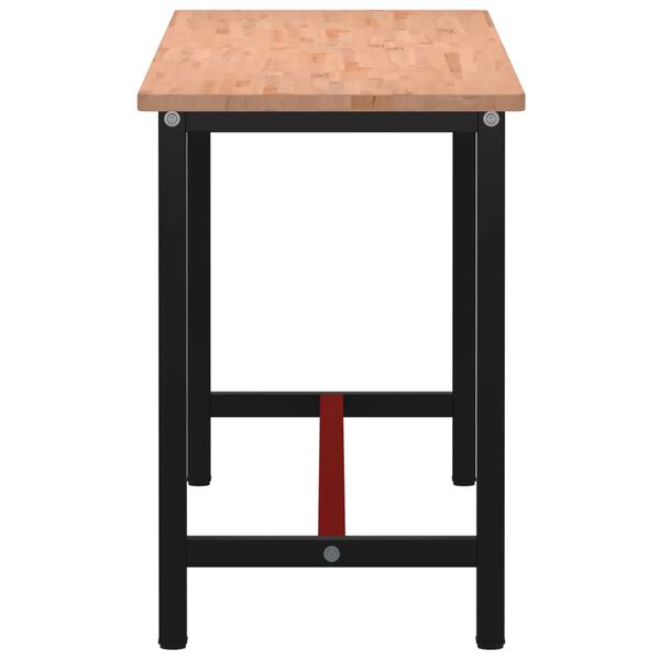 vidaXL Ty&ouml;penkki 180x55x81,5 cm t&auml;ysi py&ouml;kki ja metalli