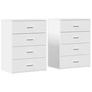 vidaXL Senkit 2 kpl valkoinen 60x39x80 cm tekninen puu