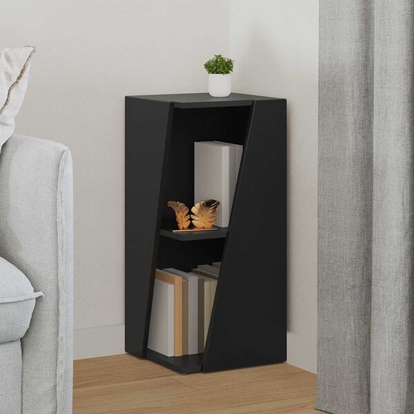 vidaXL Sivuhylly Musta 33 x 32 x 70,5 cm Tekninen puu