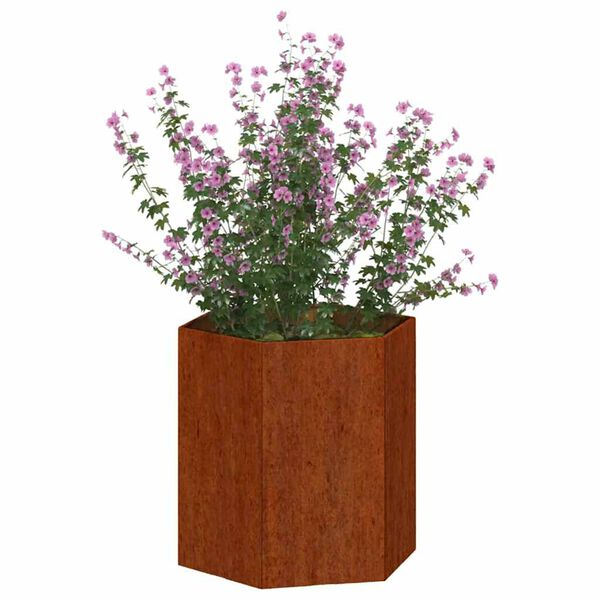 vidaXL Kukkalaatikko ruoste 40x40x45 cm Corten ter&auml;s