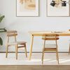 vidaXL Ruokatuoli 2 pcs Luonnollinen ja vaalea Massiivipuuta