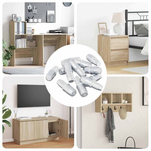 vidaXL Hyllyn Nautinta 12 pcs Hopea 7 x 16 mm Rauta