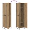 vidaXL Vaatekaappi 2 pcs Taidekoivu 50 x 50 x 200 cm Tekninen puu
