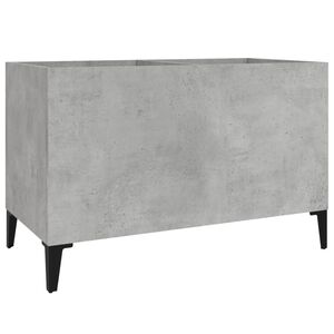 vidaXL LP-levyjen s&auml;ilytyskaappi betoninharmaa 74,5x38x48 cm puu
