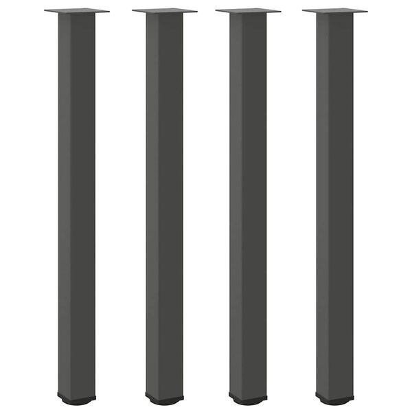 vidaXL Baarip&ouml;yd&auml;n jalat 4 kpl antrasiitti 110-112 cm ter&auml;s
