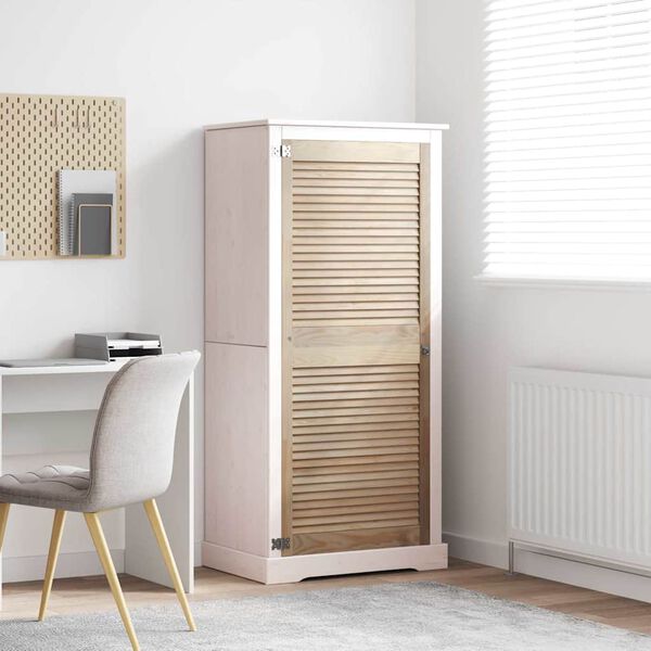 vidaXL Kaapin ovi Luonnollinen 140,5 x 2,1 x 59,5 cm Massiivinen m&auml;nty