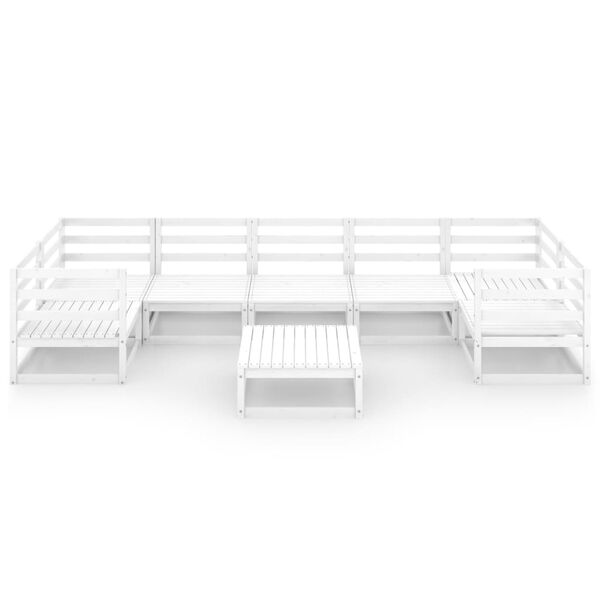 vidaXL 8-osainen Puutarhasohvasarja tyynyill&auml; t&auml;ysi m&auml;nty