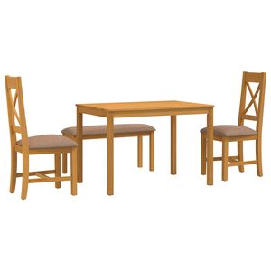 vidaXL Ruokailuryhm&auml; 4 kpl Harmaa M&auml;ntypuu