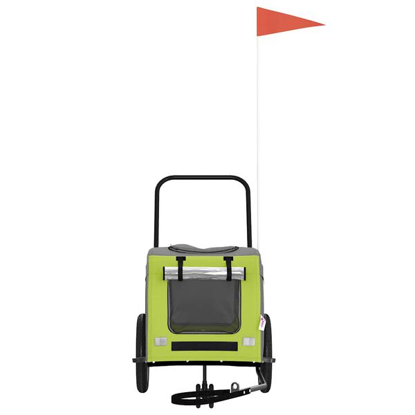 vidaXL Lemmikkiel&auml;inten py&ouml;r&auml;ilyk&auml;rry s&auml;ilytystilassa Vihre&auml; ja harmaa