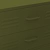 vidaXL Lipasto oliivinvihreä 80x35x101,5 cm teräs