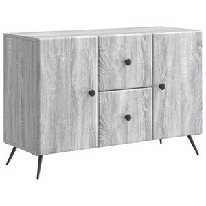 vidaXL Sivup&ouml;yt&auml; Harmaa sonoma 89 x 34,5 x 60 cm Tekninen puu