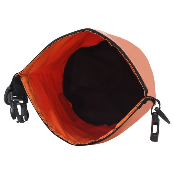 vidaXL Kuivapussi oranssi 5 l PVC