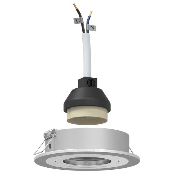 vidaXL Kohdevalo Hopea 9 x 9 x 2 cm Alumiini