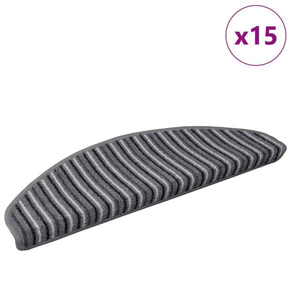 vidaXL Itseliimautuvat portaamatot 15 pcs Harmaa 65 x 21 x 4 cm