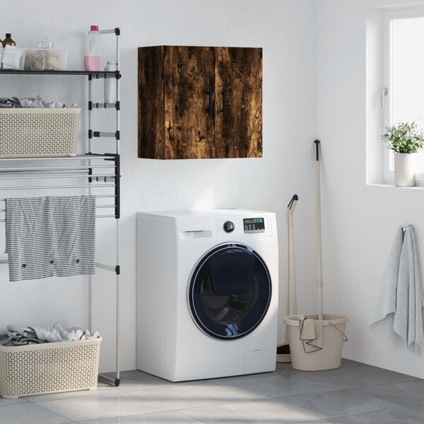 vidaXL Sein&auml;kaappi savutammi 60x31x60 cm tekninen puu