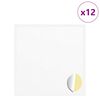 vidaXL Tarra 12 kpl valkoinen &Oslash; 20 x 0,5 mm Paperi
