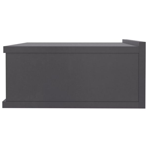 vidaXL Kelluvat y&ouml;p&ouml;yd&auml;t 2 kpl harmaa 40x30x15 cm tekninen puu