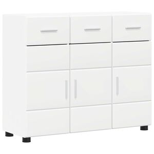 vidaXL Sivup&ouml;yt&auml; FLORIN 88,5 x 30,5 x 73 cm Valkoinen Tekninen puu