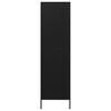 vidaXL Vaatekaappi musta 90x50x180 cm ter&auml;s