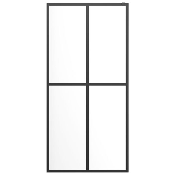 vidaXL Walk-in Suihkun seinäke kirkas karkaistu lasi 100x195 cm