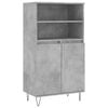 vidaXL Kaappi betoninharmaa 60x36x110 cm tekninen puu