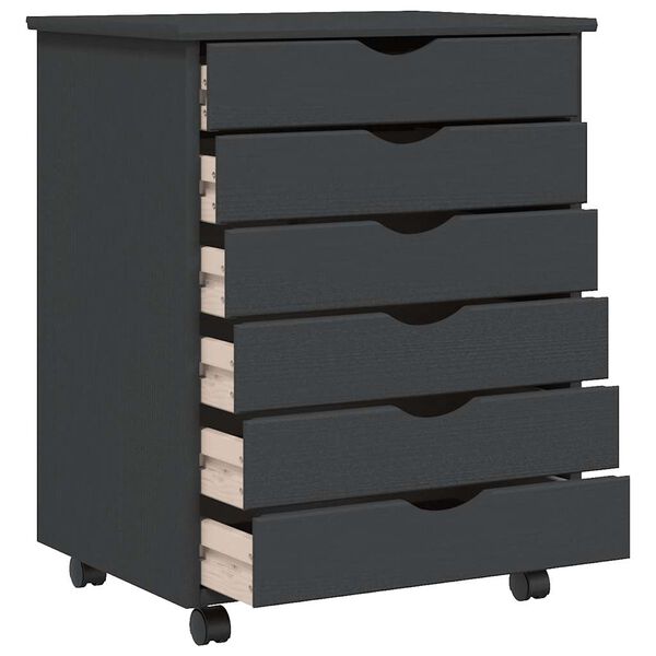 vidaXL Laatikosto py&ouml;rill&auml; MOSS harmaa t&auml;ysi m&auml;nty