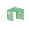 vidaXL Kasvihuone pop-up rakenteella Vihre&auml; 290 x 290 x 315 cm Rauta