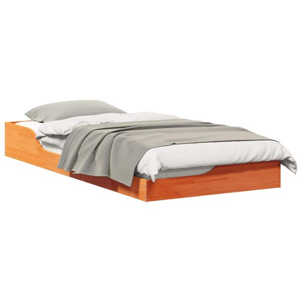 vidaXL Lattiapunkka Vahanruskea 80 x 200 cm T&auml;ysi m&auml;nty