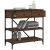 vidaXL Konsolip&ouml;yt&auml; ruskea tammi 75x34,5x75 cm tekninen puu