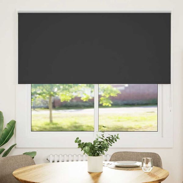 vidaXL Rullaverho Blackout Musta 150x175 cm Kankaan leveys 146,6 cm