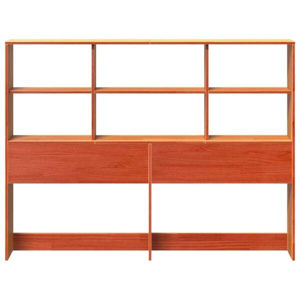 vidaXL S&auml;ngynp&auml;&auml;ty s&auml;ilytystilalla vahanruskea 120 cm t&auml;ysi m&auml;nty