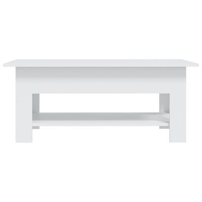 vidaXL Sohvapöytä valkoinen 102x55x42 cm lastulevy