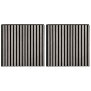 vidaXL Sein&auml;paneelit 2 pcs Harmaa 60,5 x 60 cm