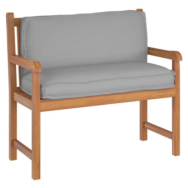 vidaXL Kuormalavatyyny selkänojalle tyynyllä Harmaa 120 x 40 x 12 cm