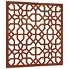 vidaXL Puutarhasein&auml;koriste 55x55 cm corten ter&auml;s Maurikuvio