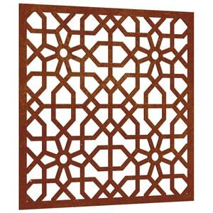 vidaXL Puutarhasein&auml;koriste 55x55 cm corten ter&auml;s Maurikuvio
