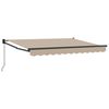 vidaXL Manuaalinen vedett&auml;v&auml; varjo Beige 2,5 x 2 m