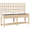 vidaXL Puutarha ruukku Beige 203,5 x 54 x 152,5 cm S&auml;teisen kuusipuu