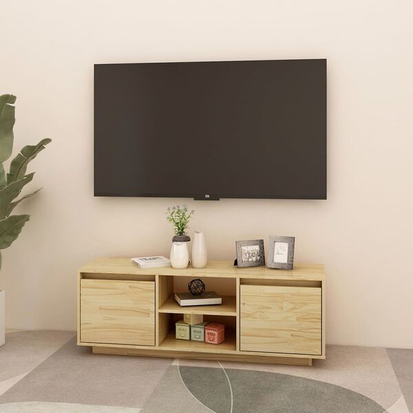 vidaXL TV-taso 110x30x40 cm täysi mänty