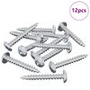 vidaXL Puuruuvi 12 pcs Hopea M4 x 28 mm Rauta