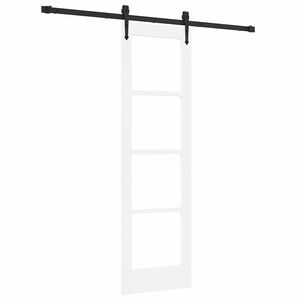 vidaXL Liukuovi 61 x 198,5 cm T&auml;ysi m&auml;nty ja lasi Valkoinen