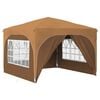 vidaXL Pop-up Juhlateltta 290 x 290 x 245 cm Beige