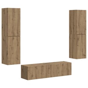 vidaXL TV-tasosetti 6 pcs Artisan tammi Tekninen puu