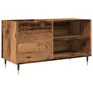 vidaXL LP-levyjen s&auml;ilytyskaappi vanha puu 84,5x38x48 cm tekninen puu