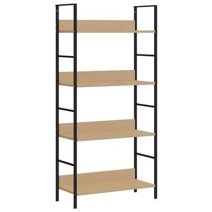 vidaXL 4-tasoinen kirjahylly tammi 60x27,6x124,5 cm tekninen puu