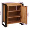 vidaXL Y&ouml;p&ouml;yt&auml;kaappi Ruskea 66 x 35 x 76 cm t&auml;ysi akaasiapuu