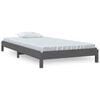 vidaXL Pinottava s&auml;nky harmaa 75x190 cm t&auml;ysi m&auml;nty