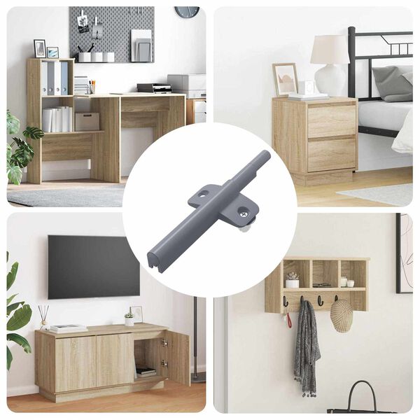 vidaXL Pehme&auml; sulkeutuva vaimennin 1161 pcs Harmaa 125 x 47 x 15 mm PP